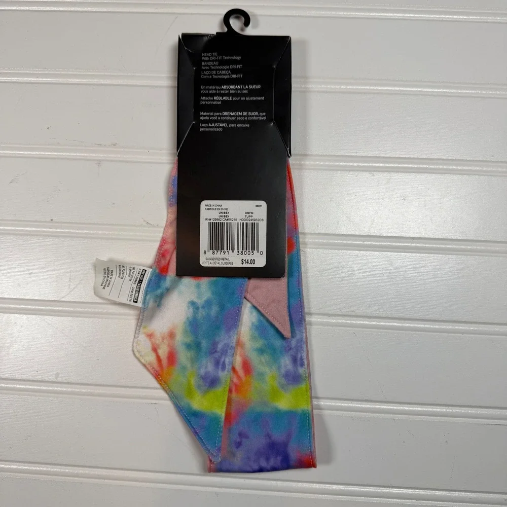 Nike Dri-FIT Head Tie Multi Color Tie Dye Adjustable Sweatband N0002458320OS